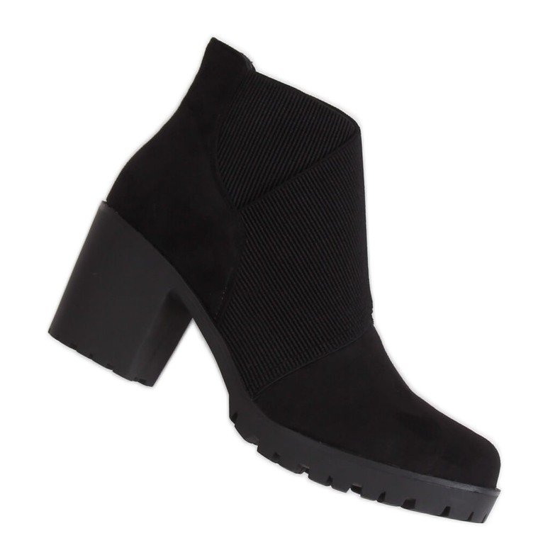 Black high-heeled boots BH151-KB Black