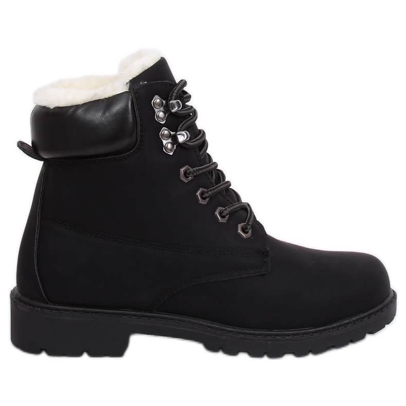 Women's black insulated timber boots 1121-PA Black