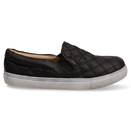 Quilted Slip On 9033 Black Slip-On Sneakers