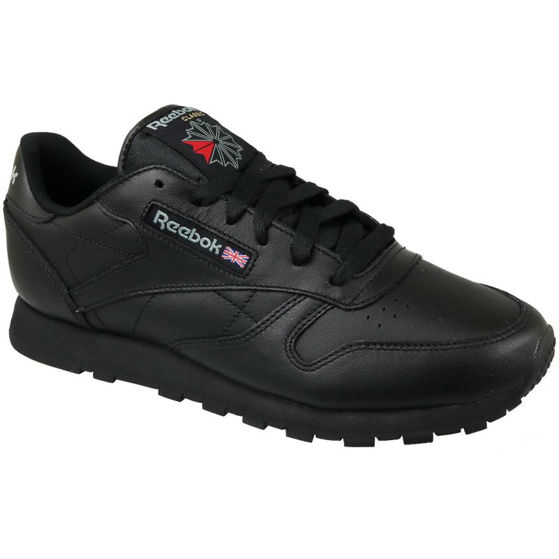 Buty reebok classic leather black best sale