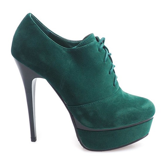 Elegant Boots On High Heel 7146 Green