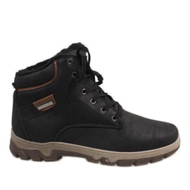 Black warm snow boots 1792