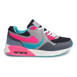 Sports running shoes B308A-4 Gray grey multicolored