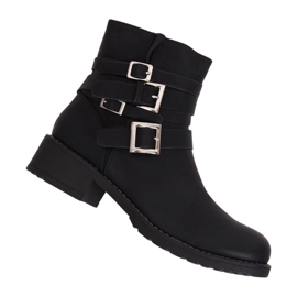 Black Z100 Black flat women's boots