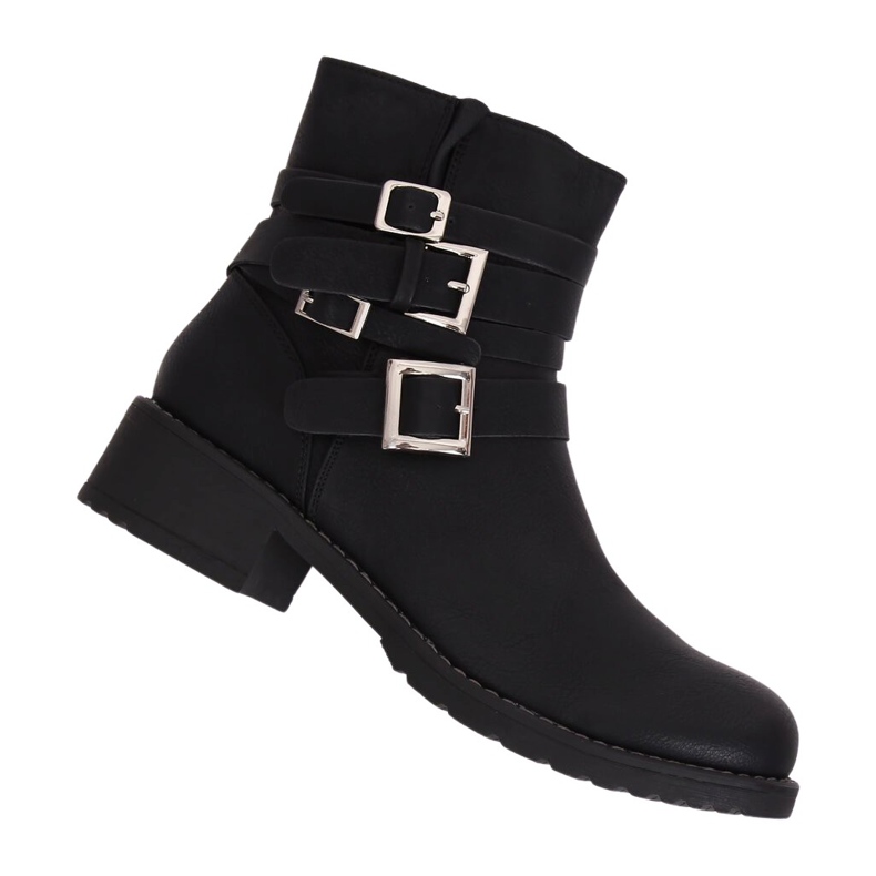 Black Z100 Black flat women's boots