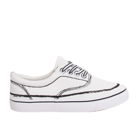 White women's sneakers BS103 White