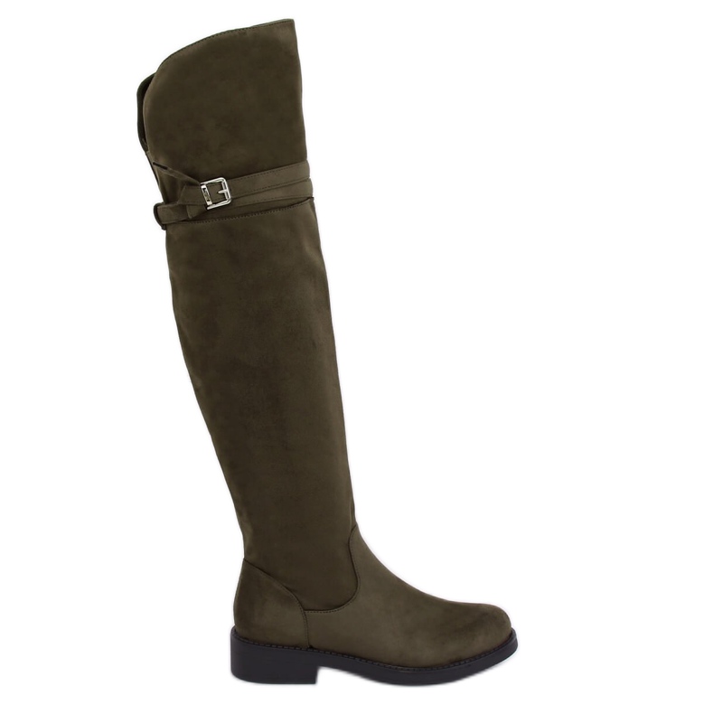 Over-knee boots green SU-2850 Green