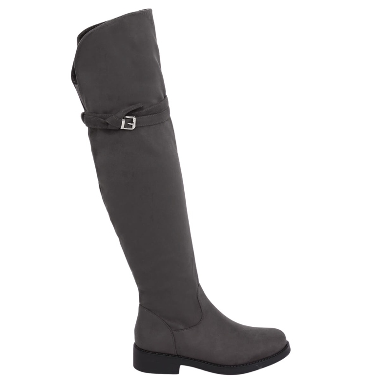 Over-the-knee boots gray SU-2850 Gray grey