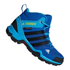 Shoes adidas Terrex AX2R Mid Cp Jr BC0673 blue multicolored Shoes adidas Terrex AX2R Mid Cp Jr BC0673 blue multicolored