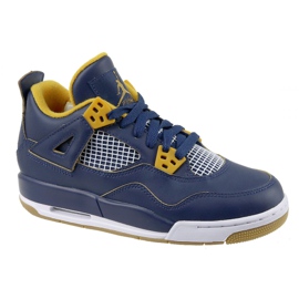 Nike Jordan 4 Retro Bg Jr 408452-425 navy blue