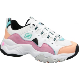 Skechers D'Lites 3.0 Zenway W 12955-WPKB Shoes white multicolored Skechers D'Lites 3.0 Zenway W 12955-WPKB Shoes white multicolored