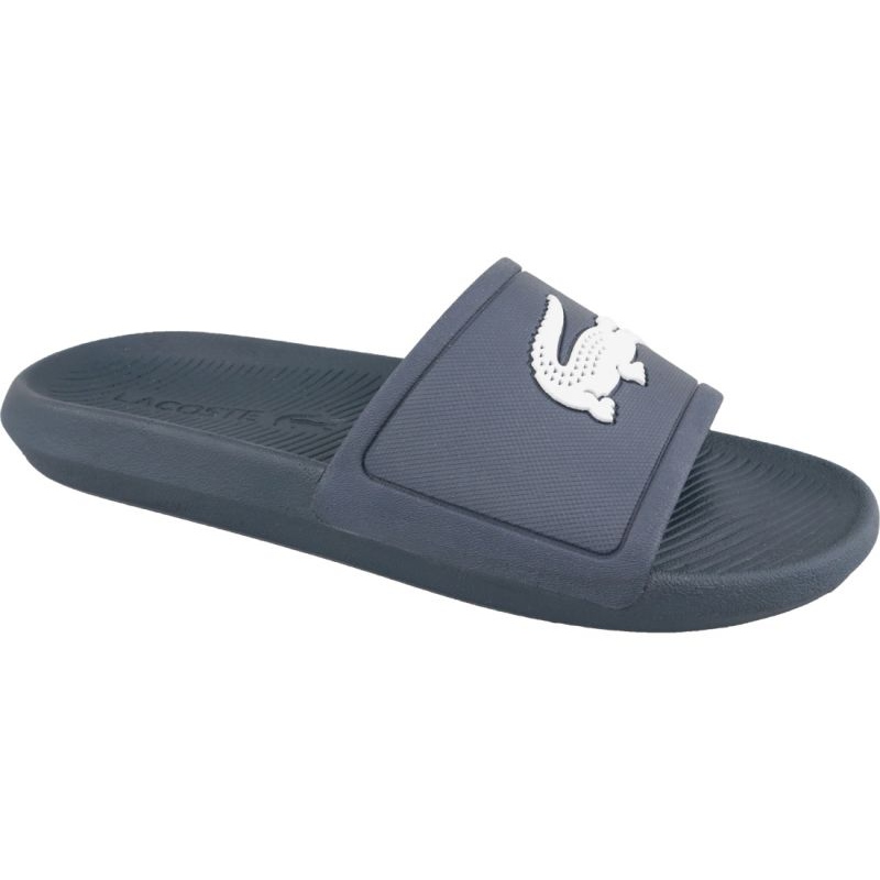 Lacoste slides best sale navy blue