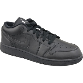 Nike Jordan Air 1 Low Bg M 553560-006 black shoes Nike Jordan Air 1 Low Bg M 553560-006 black shoes