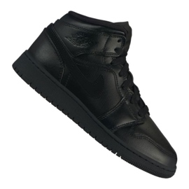 Nike Air Jordan 1 Mid Gs Jr 554725-090 black