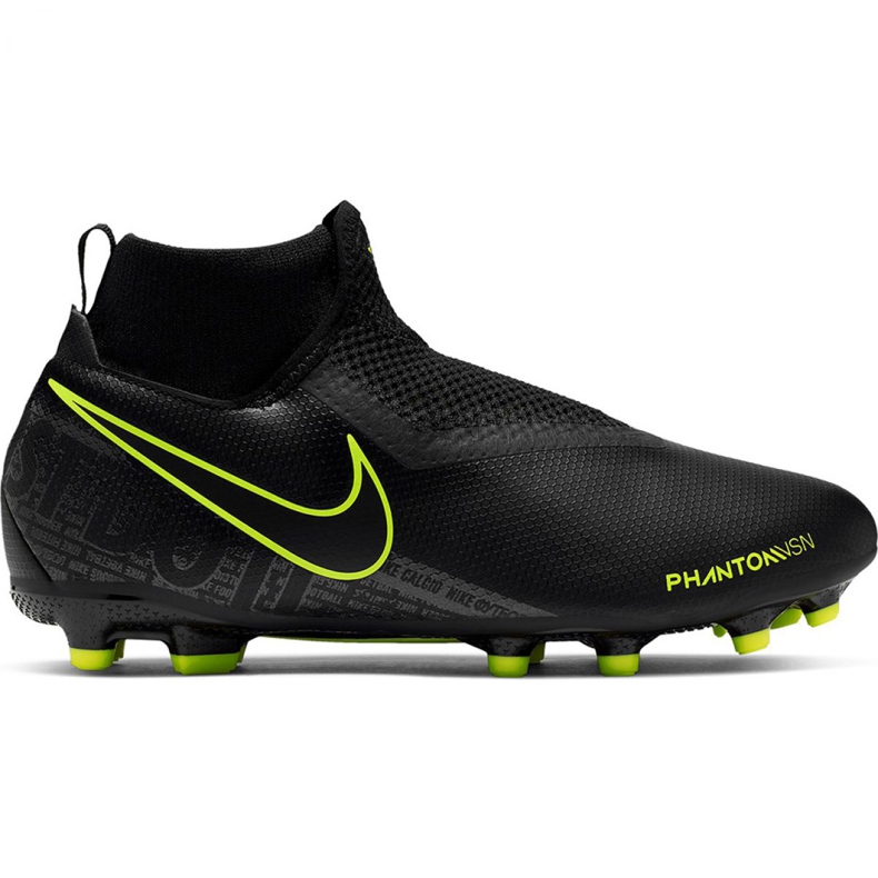 Nike Phantom Vsn Academy Df FG / MG Jr AO3287-007 football shoes black black