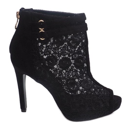 Sandals On High Heel 8709 Black