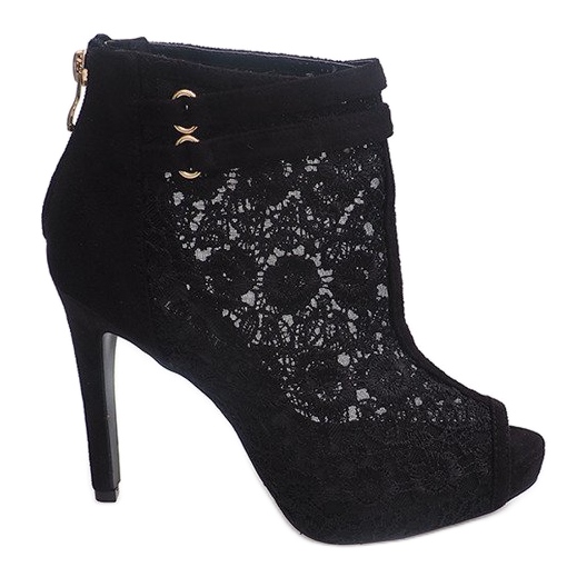 Sandals On High Heel 8709 Black