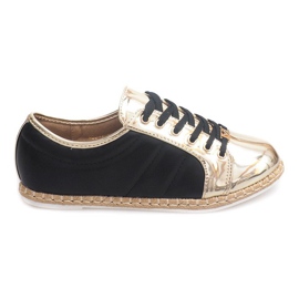 Linen Espadrilles Q52 Black Sneakers yellow