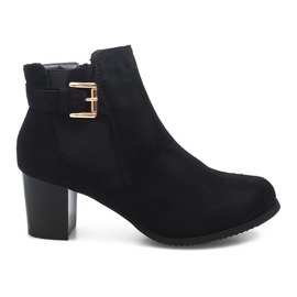 Boots On Heel J0052-1 Black