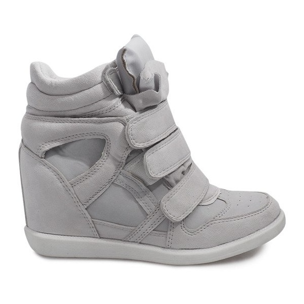 Gray Wedge Sneakers FY8515 grey Gray Wedge Sneakers FY8515 grey