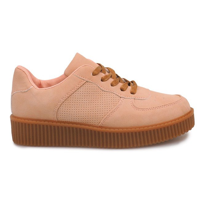 Creepers Boots On The HBK1015 Nude Platform beige