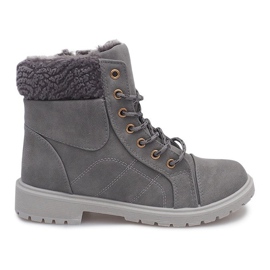 Warm Timberki Trappers DD498-4 Gray grey