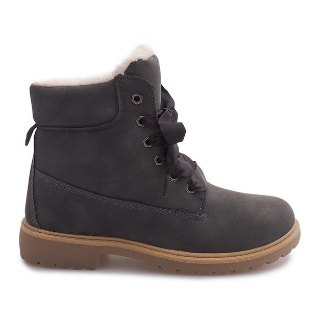 Warm Timberki Bows TL0130-2 Gray grey