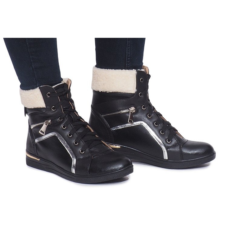 Warm Sneakers RY93022-1 Black