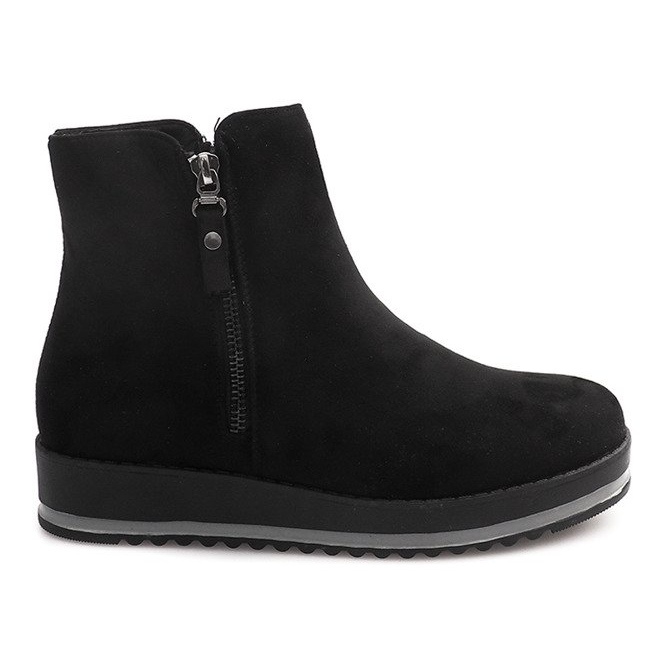 Warm Booties Jodhpur boots K-103 Black
