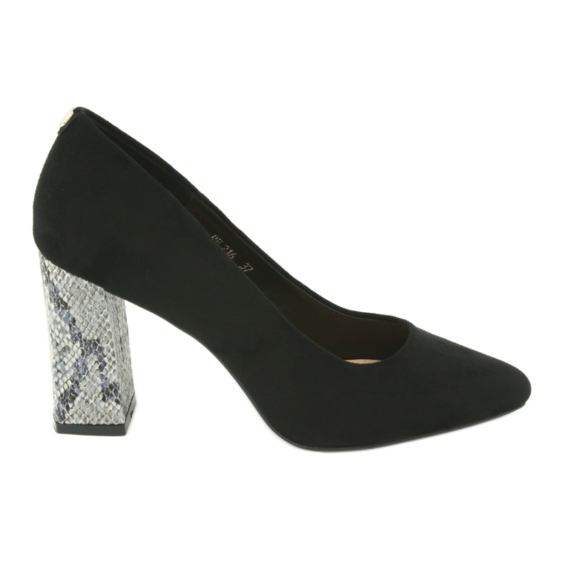 Black suede pumps Sergio Leone 216 grey