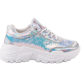 Marquiz Sport Shoes With Sequins grey