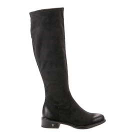 VINCEZA suede boots black