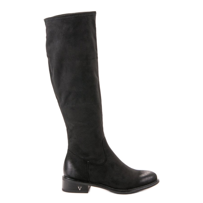 VINCEZA suede boots black