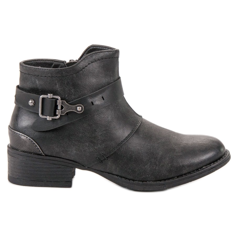 Groto Gogo Boots With Decorative Buckle black