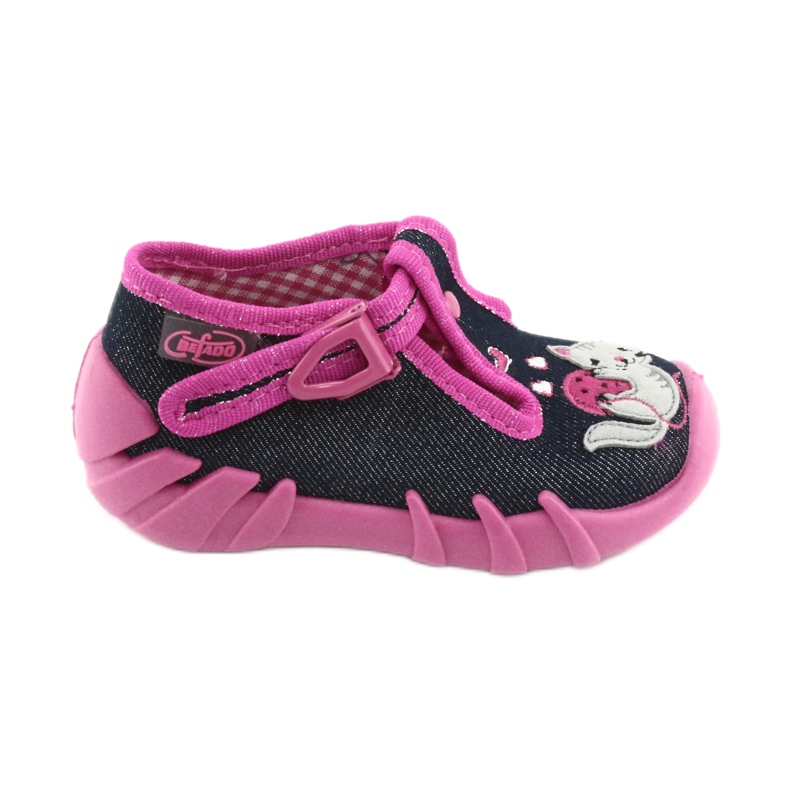 Befado children's shoes 110P348 navy blue multicolored pink
