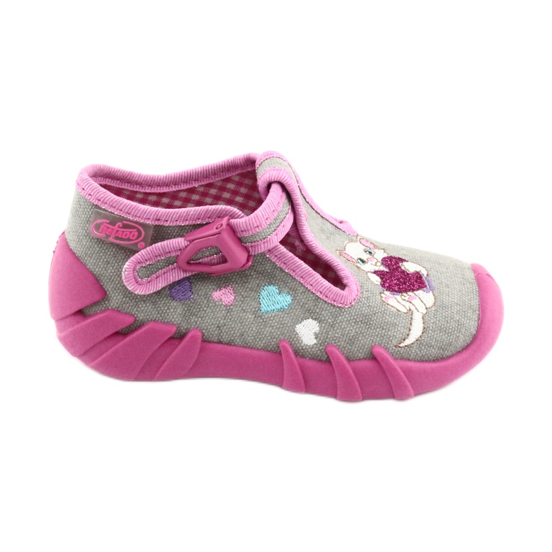 Befado children's shoes 110P338 pink grey