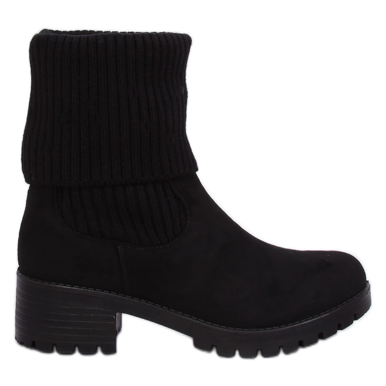 Black women's boots with a welt ZX2804 Black