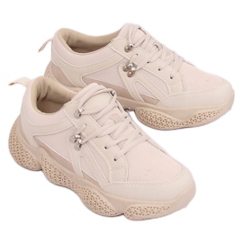 Beige BD-5 Beige sports shoes