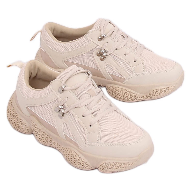 Beige BD-5 Beige sports shoes