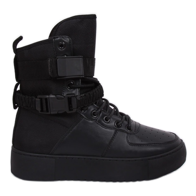 Black Y-027 Black sports shoes