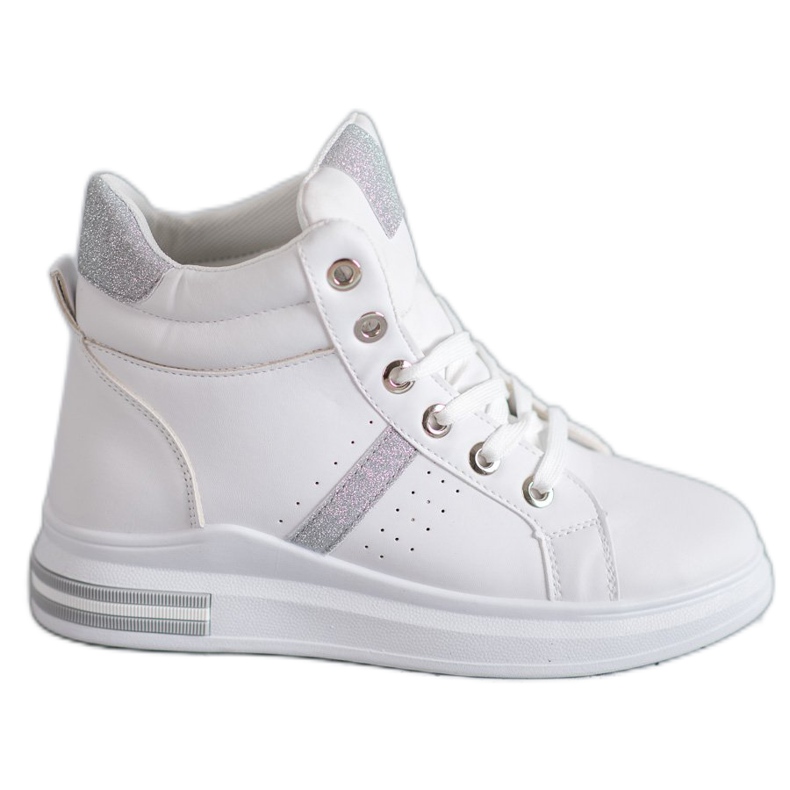 SHELOVET Women's white sneakers