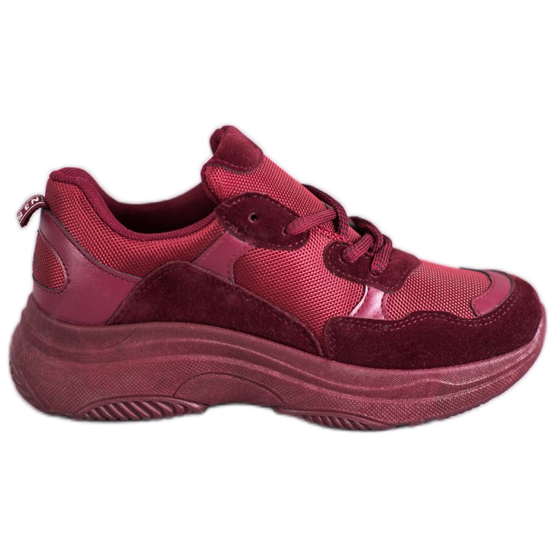 SHELOVET Burgundy Sport Shoes red SHELOVET Burgundy Sport Shoes red