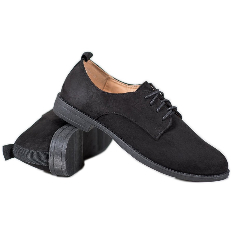 SHELOVET Suede shoes black