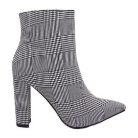 Black high-heeled boots NS053P Houn Dstooth Black high-heeled boots NS053P Houn Dstooth