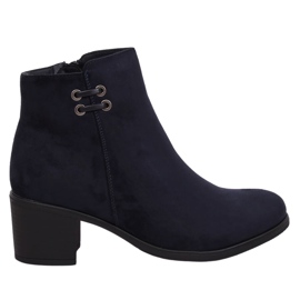 Navy blue women's 8B982 Blue high-heeled boots Navy blue women's 8B982 Blue high-heeled boots