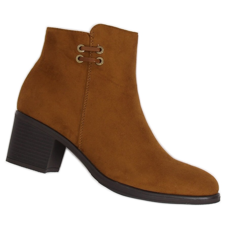 Camel 8B982 Camel high heeled boots brown