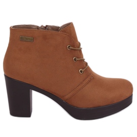 High-heeled shoes 8B883 Khaki brown
