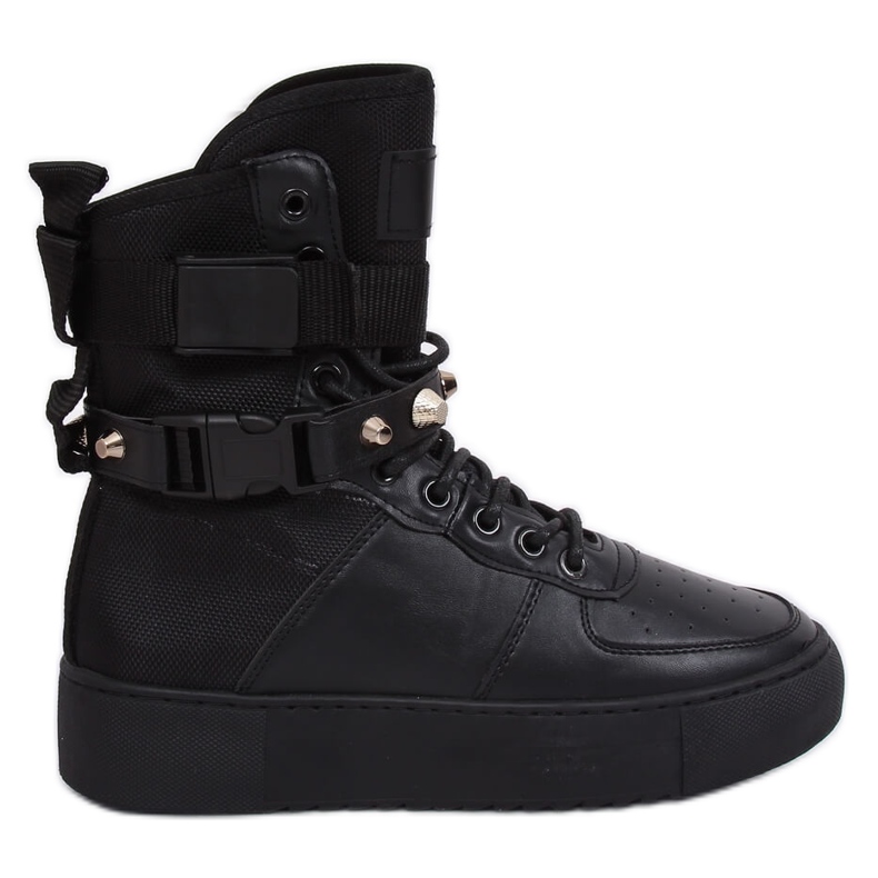 Black Y-025 Black sports shoes