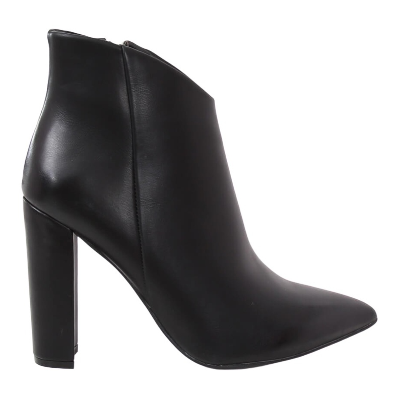 Black high-heeled boots NS059P Black