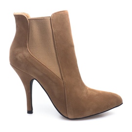 Boots On High Heel 3845-2 Khaki multicolored Boots On High Heel 3845-2 Khaki multicolored